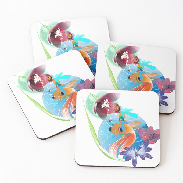 Item preview, illustration style watercolor fairy of flowers and water designed and sold by Luciano Montemarano.