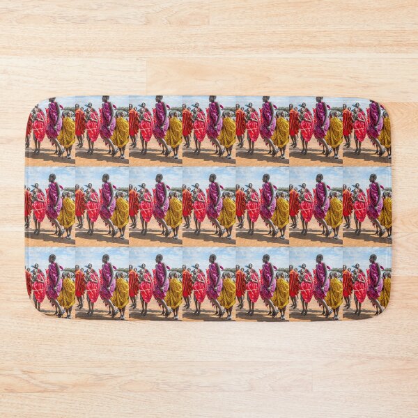 Item preview, Kenya. Maasai Mara National Reserve. Maasai Men Dancing and Jumping. designed and sold by vadim19.