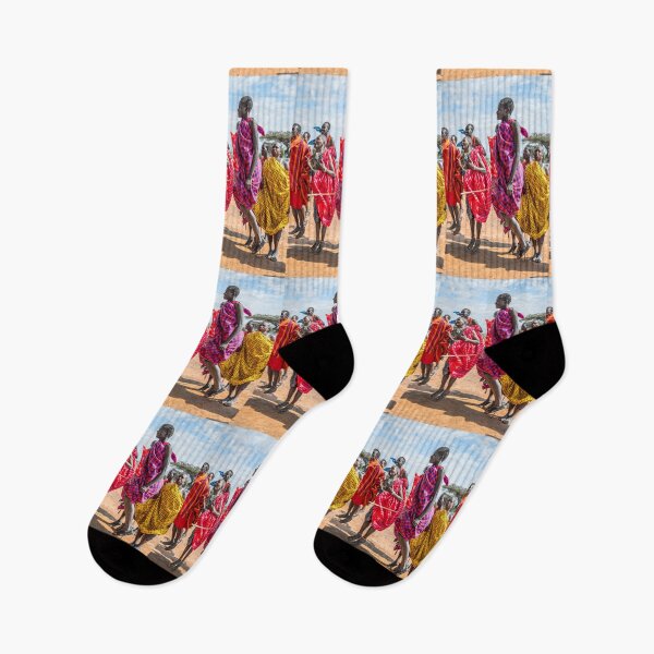 Item preview, Kenya. Maasai Mara National Reserve. Maasai Men Dancing and Jumping. designed and sold by vadim19.