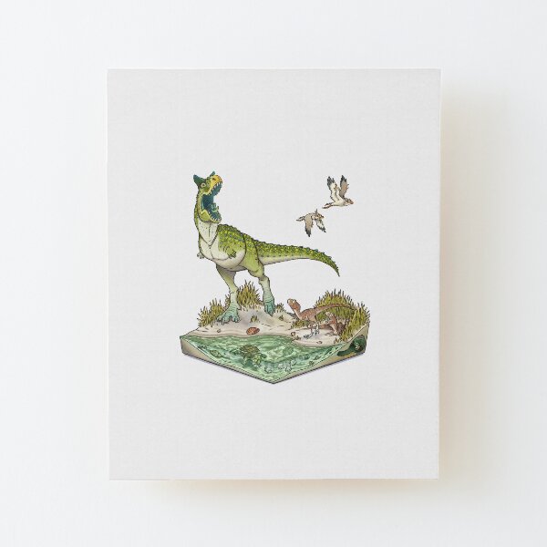 Carnotaurus Wood Mounted Print