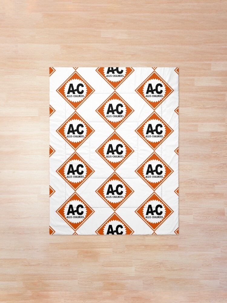 Allis Chalmers Tractors Logo Segitiga Black Orange Comforter By