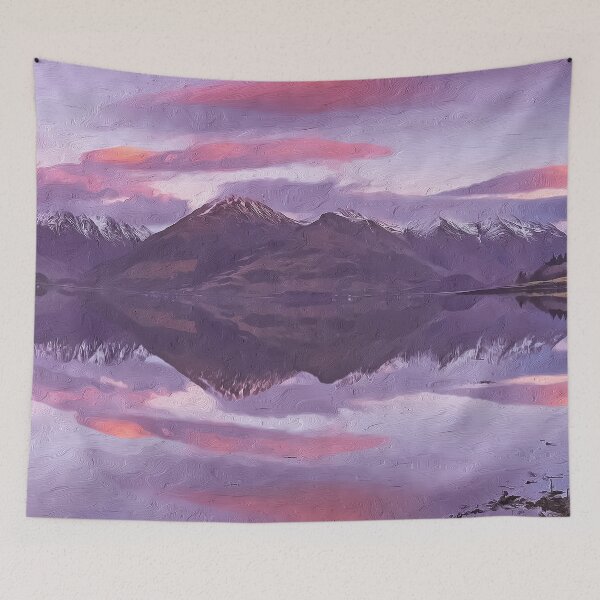 Item preview, Digital Art composition of the Five Sisters of Kintail in the Scottish Highlands. designed and sold by davidelder.