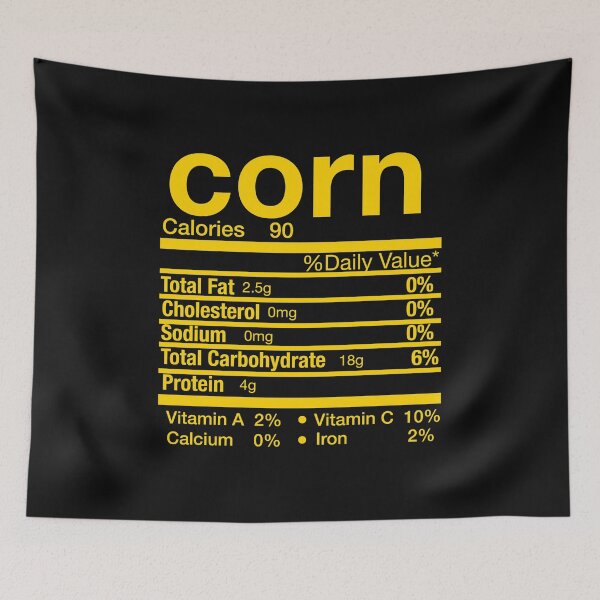 Item preview, Corn Nutrition Facts Thanksgiving Costume Christmas designed and sold by Leslie Smith.