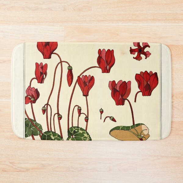 Item preview, Botanical flower plate - Maurice Verneuil - Cyclamen designed and sold by DejaVuStudio.