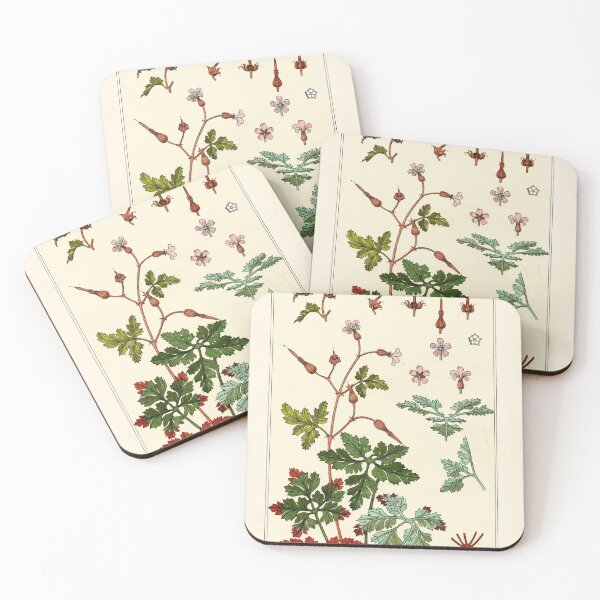 Item preview, French botanical flower plate - J Milesi - Geranium sauvage designed and sold by DejaVuStudio.