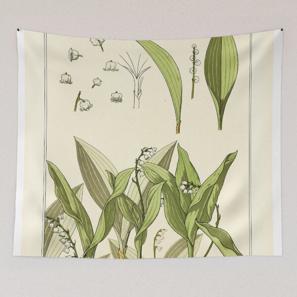 Item preview, French botanical flower plate - E. Hervegh - Muguet designed and sold by DejaVuStudio.