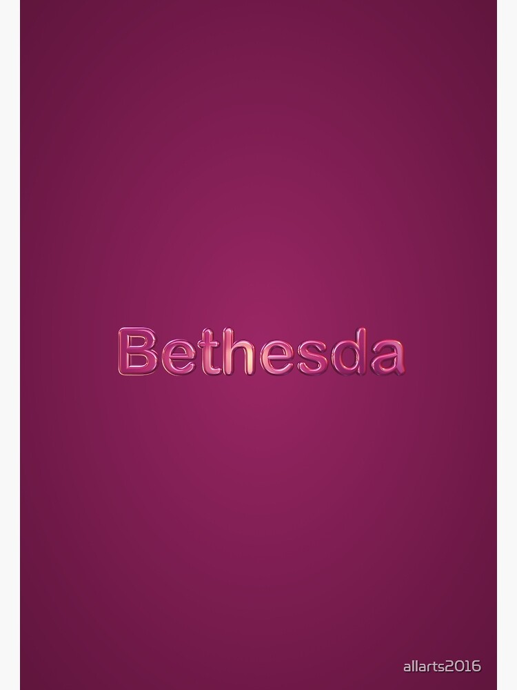 Discover Bethesda Premium Matte Vertical Poster