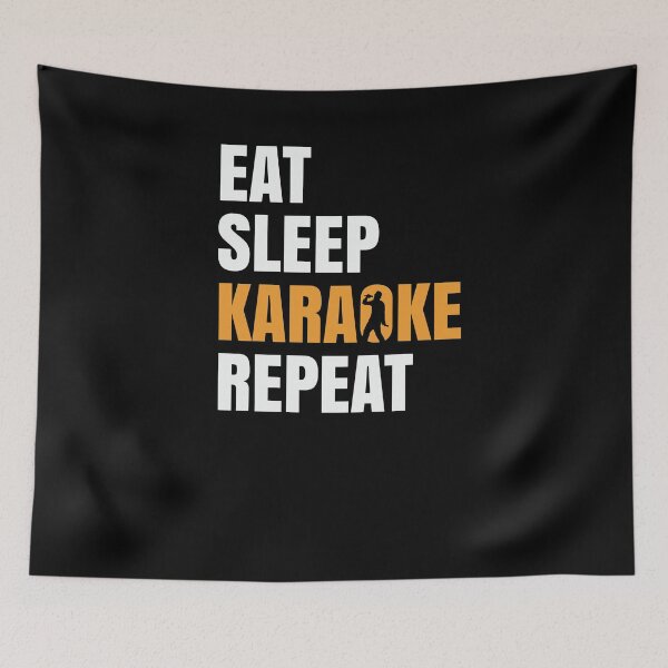 Item preview, Eat Sleep Karaoke Repeat Singing Singer Gift designed and sold by jeffded.
