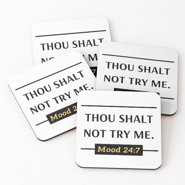 Item preview, 'Thou Shalt Not Try Me' designed and sold by SmileWit.