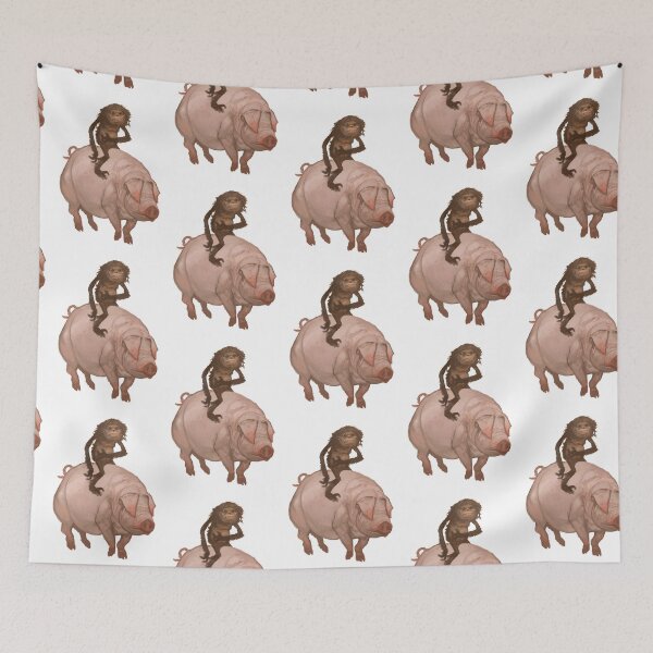 Aperçu de l'œuvre La chose poilue et le cochon créée et vendue par Jon Hodgson.