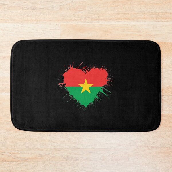 Item preview, Burkina Faso heart flag designed and sold by 1681830934131.
