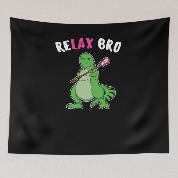 Item preview, Relax Bro Lacrosse Dinosaur Lax Gift designed and sold by jeffded.