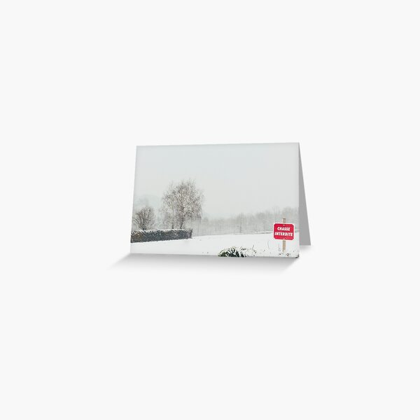 Chasse Interdite. Carte de vœux