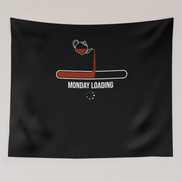 Item preview, Monday Loading Black Tea Green Tea Lover Gift designed and sold by jeffded.