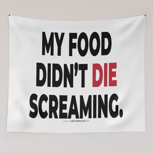 Item preview, My scream didn't die screaming. - Vegan Activist Graphics #takingblindfoldsoff 15 v2 designed and sold by blindfoldsoff.