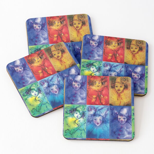 Item preview, COLORFUL CLOWNS Watercolor Collection designed and sold by BulganLumini.