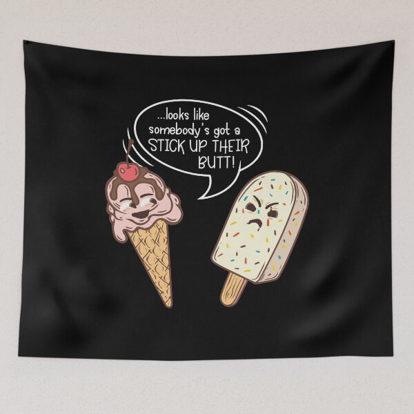 Item preview, Ice Cream Day Cone and Popsicle Joke Funny Parlor Talk Gift designed and sold by Dressed For  Duty.