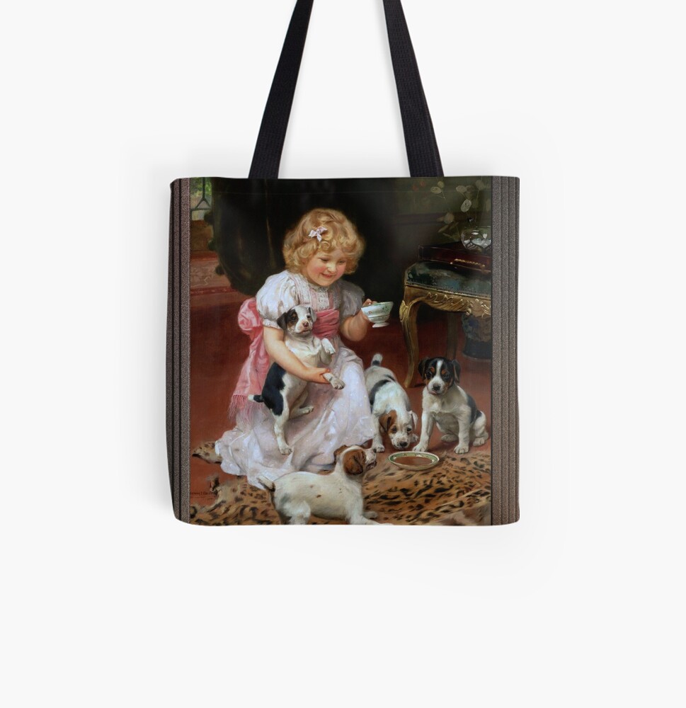 Too Hot c1904 by British Painter Arthur John Elsley (1860 - 1952) Decorative Art Print Tote