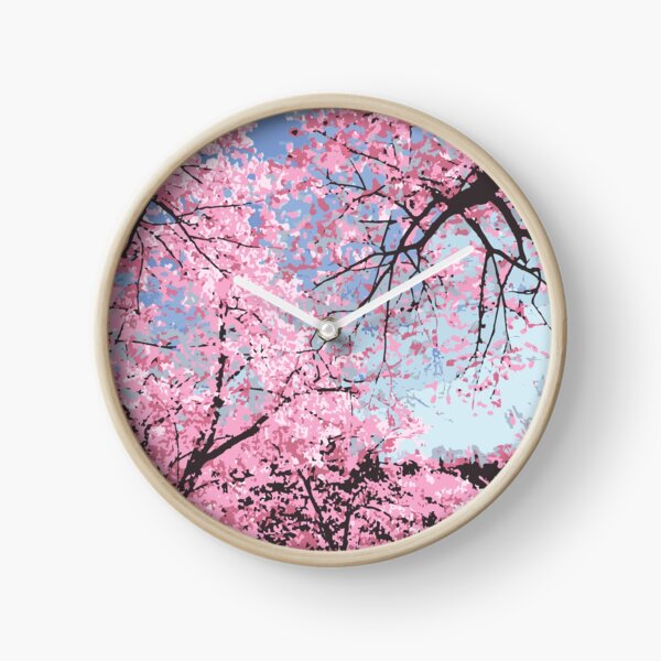 Cherry Blossoms Clock
