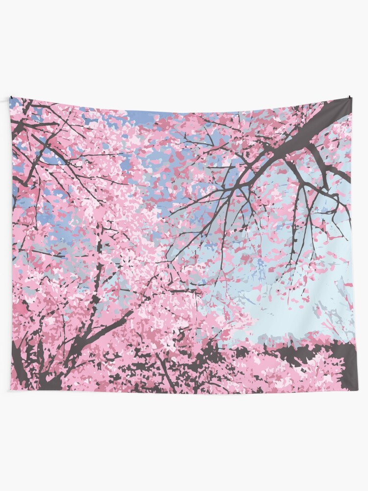 Cherry Blossom Tree Tapestry 2025