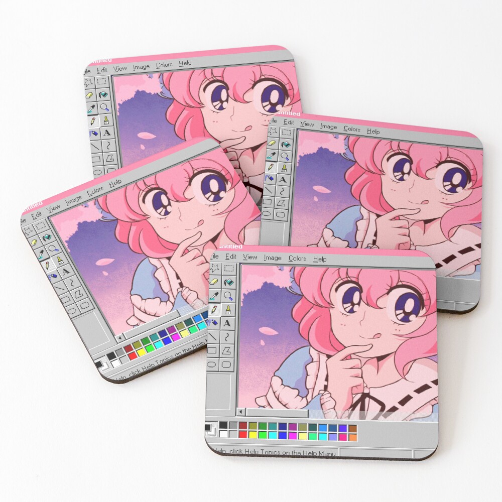 Japanese Anime Coasters (Set of 4)