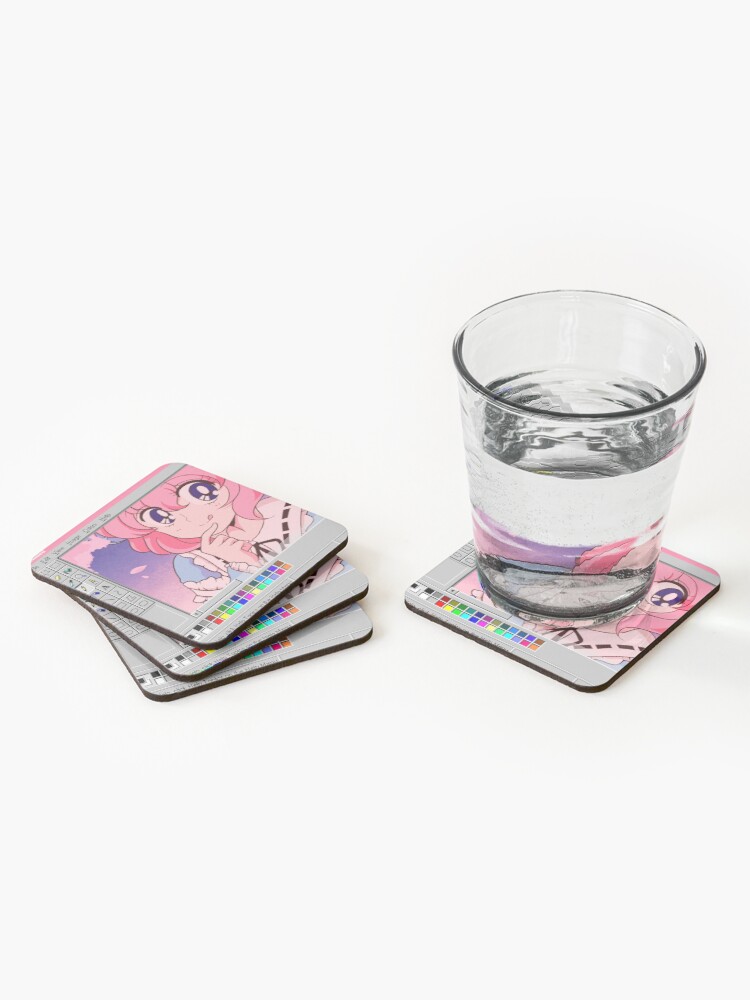 Alternate view of Japanese Anime Coasters (Set of 4)