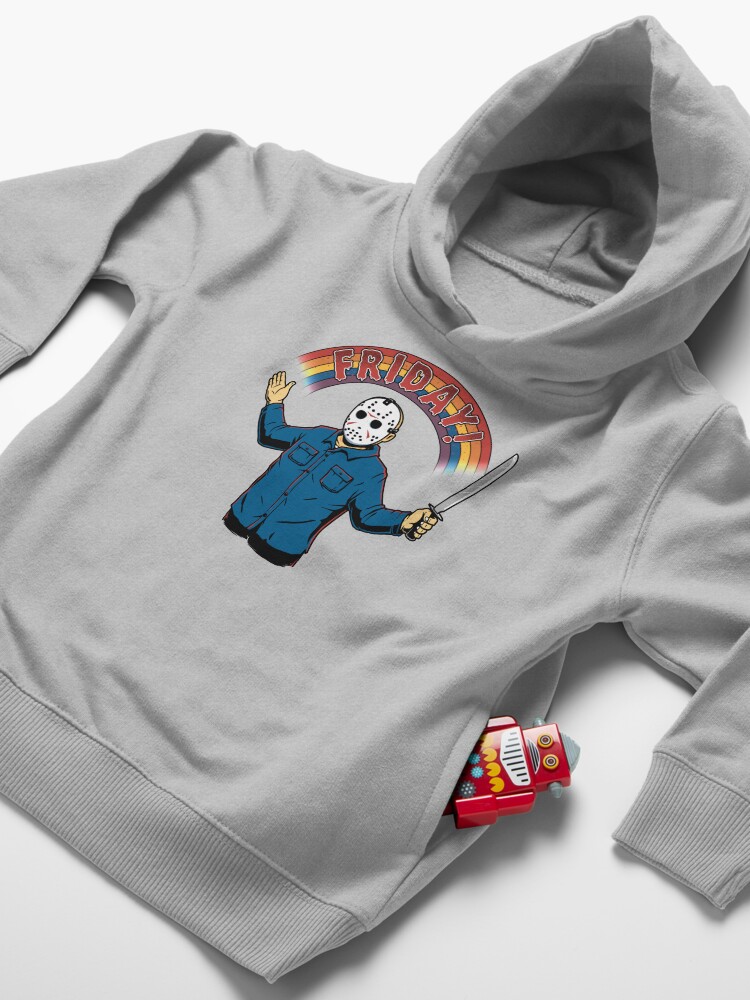 Alternate view of As long as we have Fridays! Toddler Pullover Hoodie