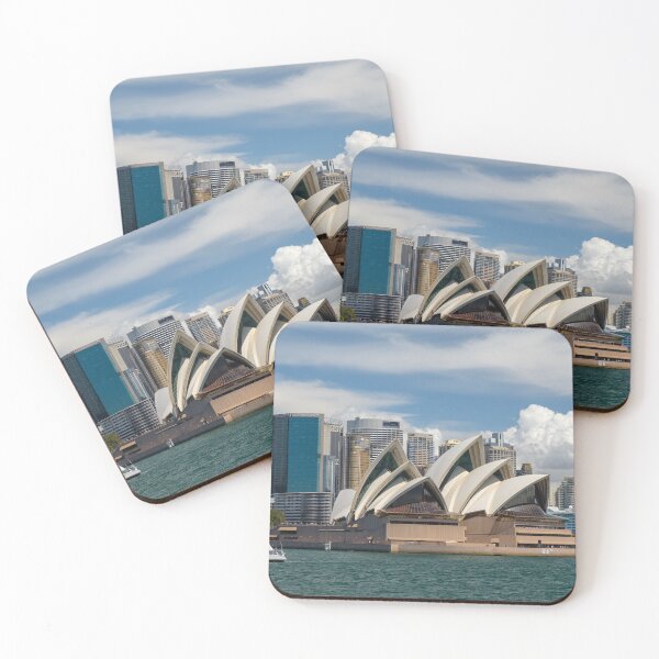 Item preview, Sydney Opera with the city skyline at the background designed and sold by VadimK.