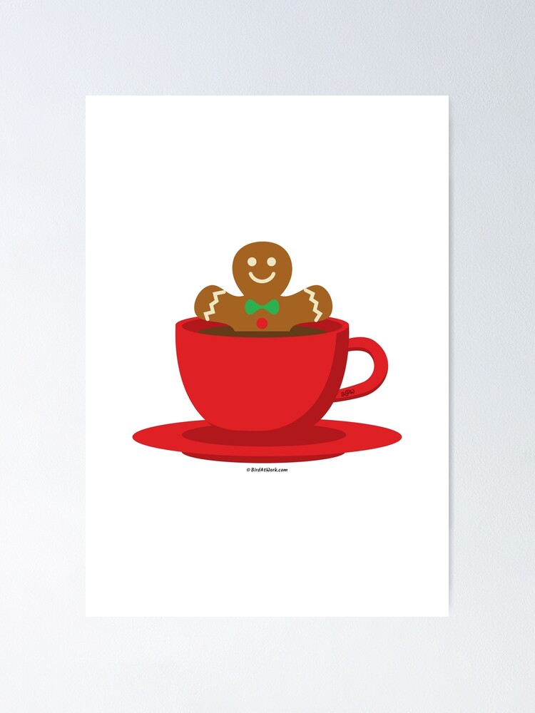 Xmas Ceramic Mugs Christmas Creative Cup Cartoon Gingerbread Man