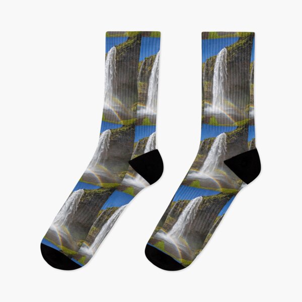 Item preview, Iceland. Seljalandsfoss Waterfall. Double Rainbow. designed and sold by vadim19.