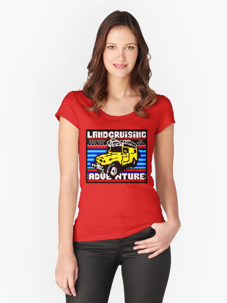 Thumbnail 1 of 3, Fitted Scoop T-Shirt, Teletext Revival designed and sold by landcruising.