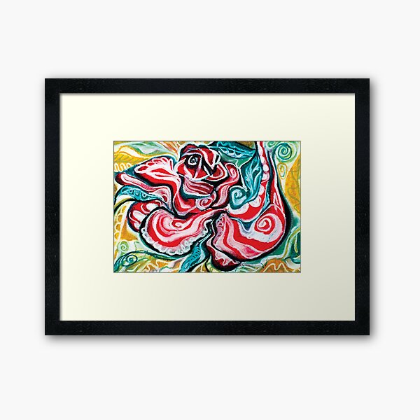 christmas colors present design Framed Art Print
