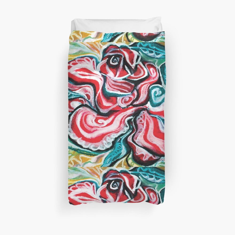 christmas colors present design Duvet Cover