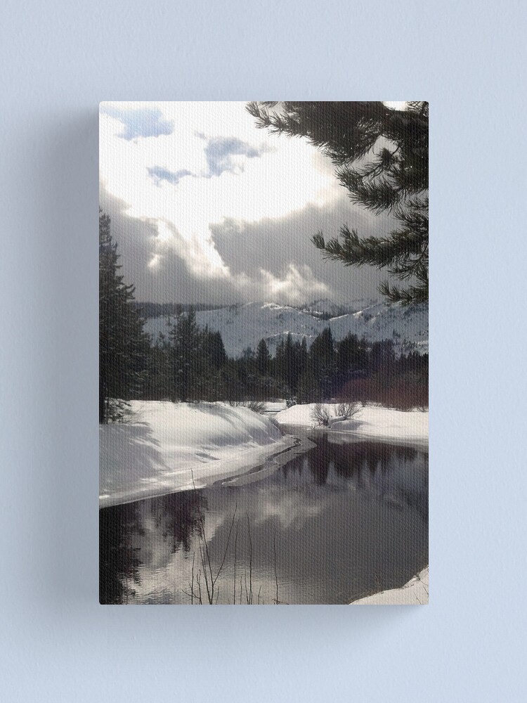 Alternate view of Break in the Clouds at the Upper Truckee River Canvas Print
