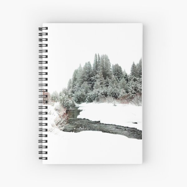 Snowy Upper Truckee River Spiral Notebook