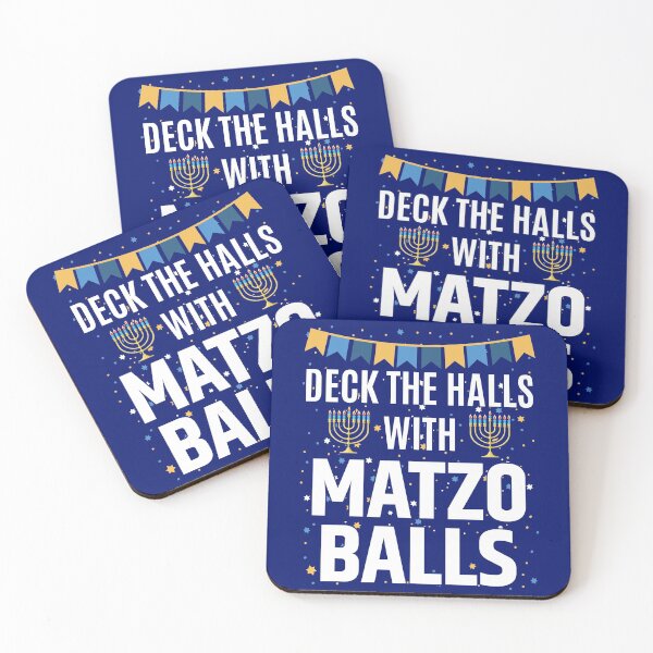 Item preview,  Jewish Hanukkah Gift Deck Halls With Matzo Balls designed and sold by maindeals.