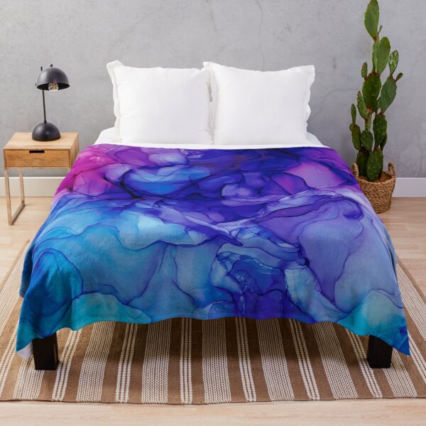 Item preview, Purple, Pink, and Blue Abstract: Original Alcohol Ink Painting designed and sold by herzart.