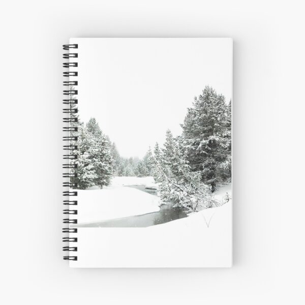 Upper Truckee River Surrounded by Snow Spiral Notebook