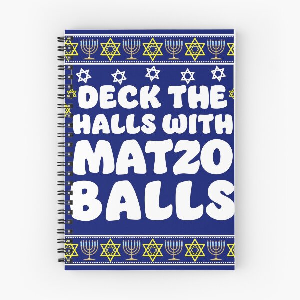 Item preview,  Jewish Hanukkah Gift Deck Halls With Matzo Balls designed and sold by maindeals.