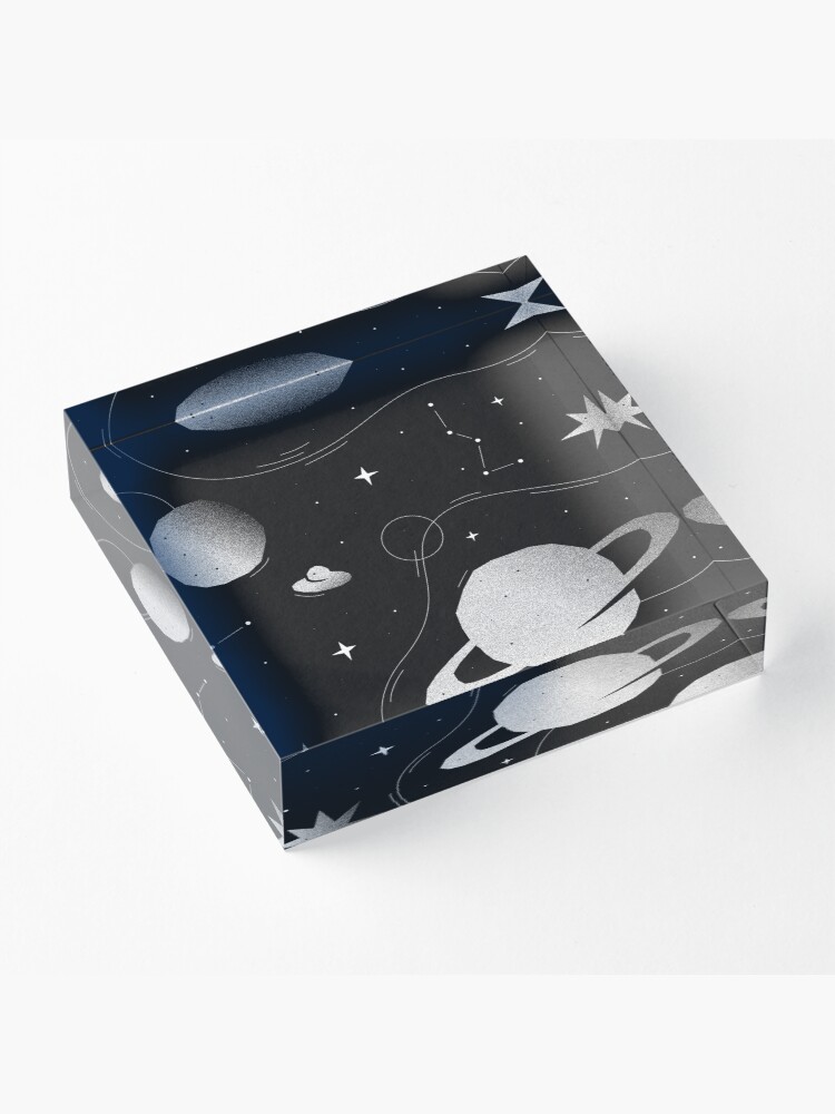 Alternate view of You are my universe Acrylic Block