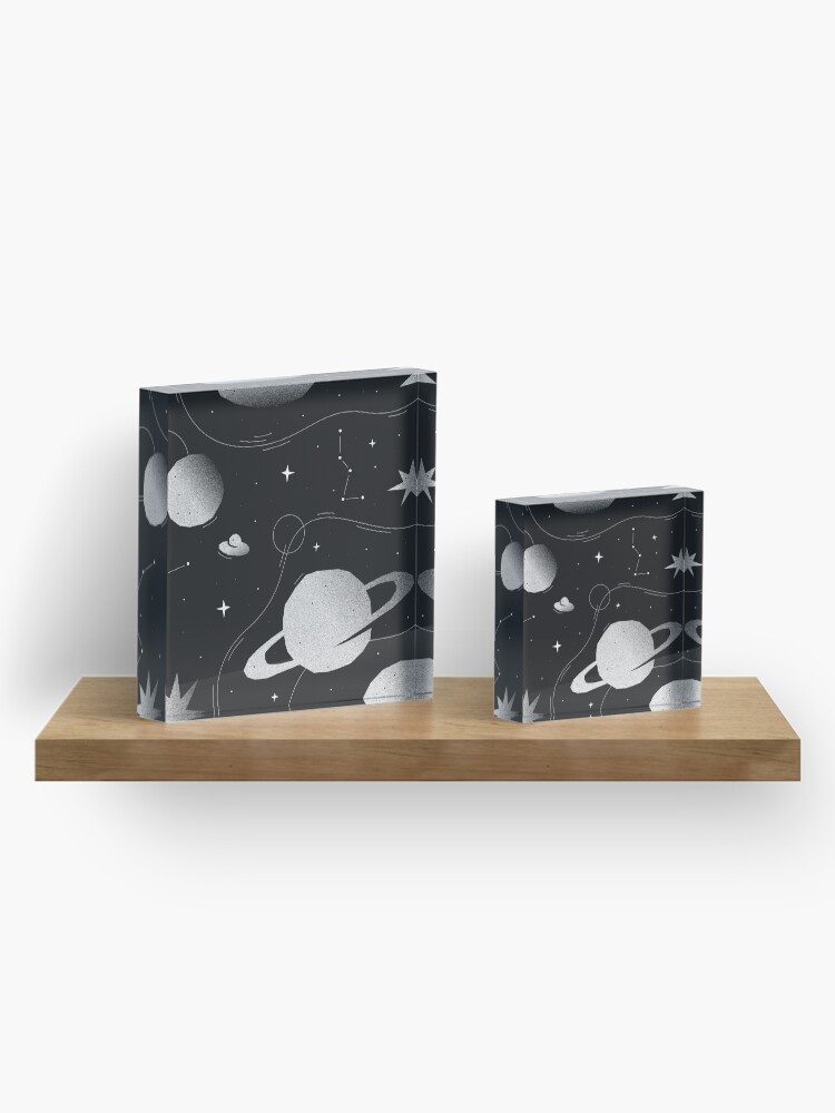 Alternate view of You are my universe Acrylic Block
