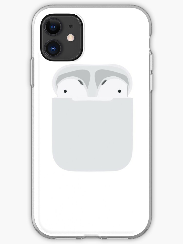 Minimalist Lineless Airpod Case Drawing Iphone Case Cover By Frizbeeeyes Redbubble - airpod roblox