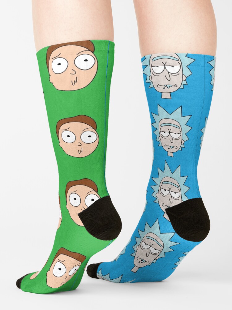 Alternate view of Rick And Morty Heads Pattern Socks