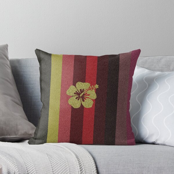 Item preview, Hibiscus Flower on Glitter Stripes  designed and sold by BloomCatB.