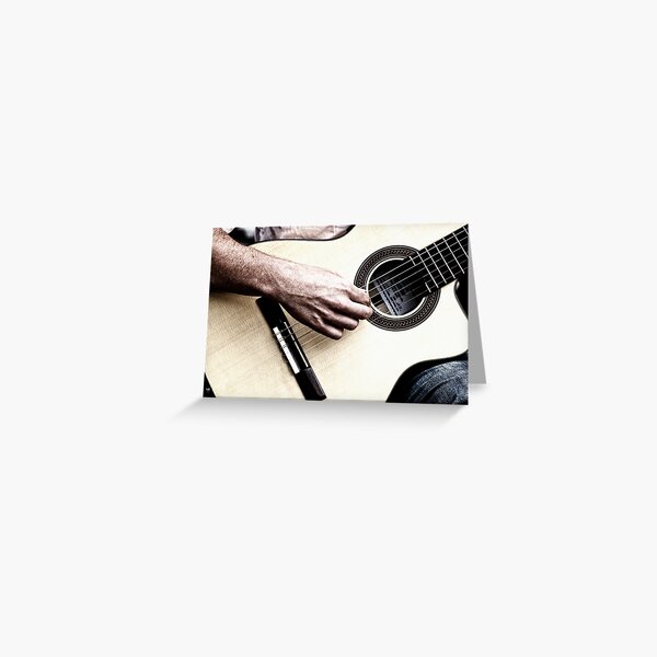 Guitar Player Greeting Card