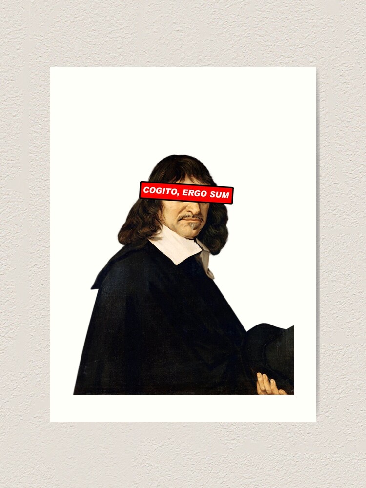Fridge Magnet, René Descartes, Cogito, Ergo, Sum - Museum-webshop