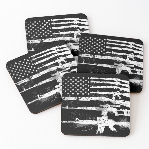 Item preview, USA American Flag Guns, Armed America 2nd Amendment Art Design Gift Present Men Women Birthday Fathers Day Christmas designed and sold by maindeals.