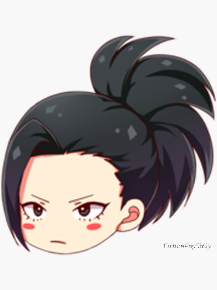 "Chibi Momo Yaoyorozu Manga" Sticker by CulturePopSh0p Redbubble