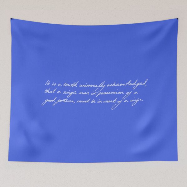 Item preview, 'It is a truth universally acknowledged...' Pride and Prejudice Quote designed and sold by perspeculum.
