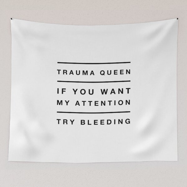 Item preview, EMT Funny Trauma Queen Medic Attention Bleeding Paramedic  designed and sold by CreatedByHeidi.